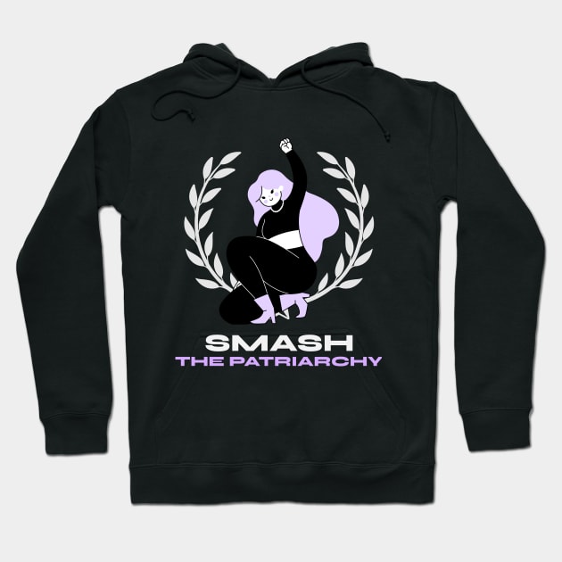 Smash The Patriarchy Female Empowerment Hoodie by GreenbergIntegrity